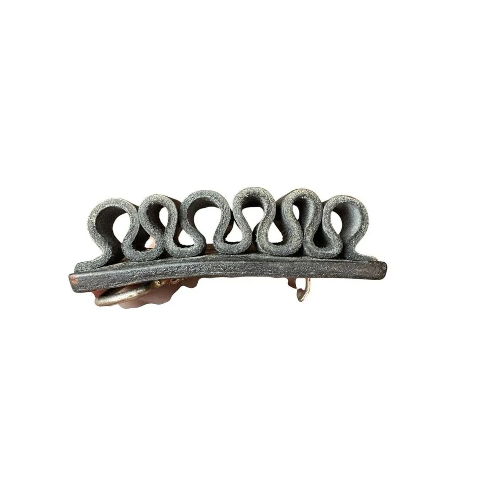 Vintage Black Leather Shotgun Shell Ammo Belt Buckle 2nd Amendment Open Carry